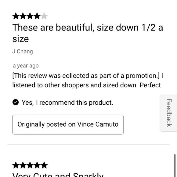 NWOT Vince Camuto Kreteli Embellished Block Heel Sandals A492 Rose Gold size 7.5 - Picture 3 of 3